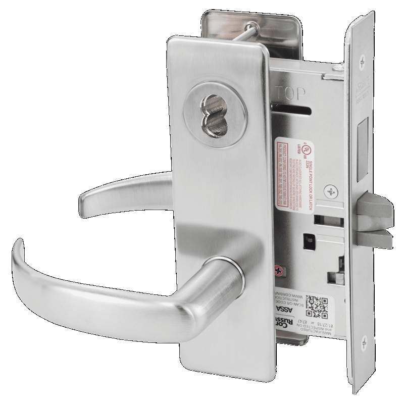 Picture of Corbin Russwin ML2065 PSM Dormitory or Entrance Mortise Lock, PS Lever, M Escutcheon