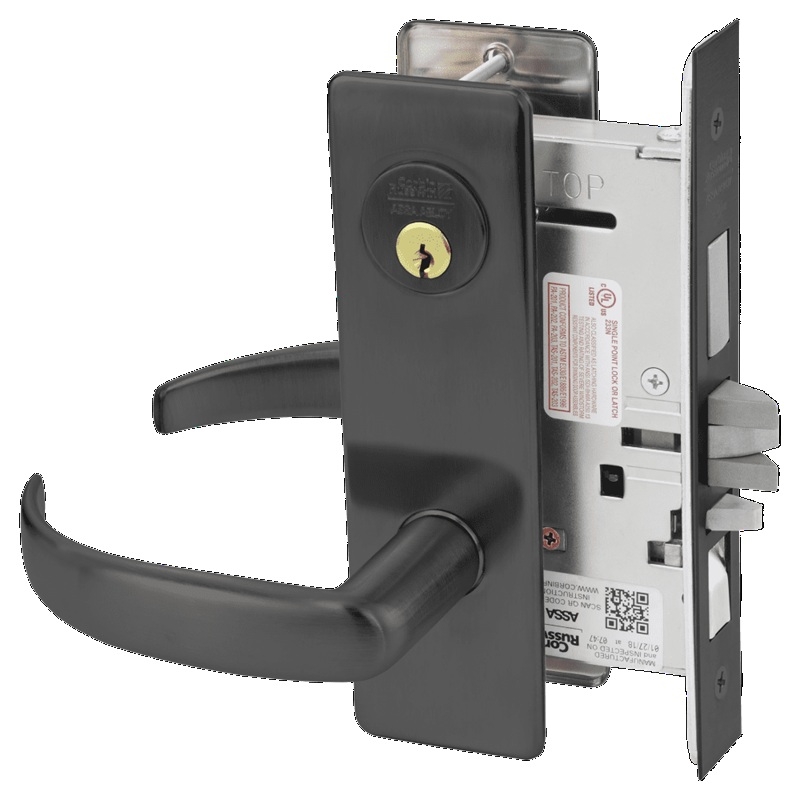 Picture of Corbin Russwin ML2067 PSM Apartment or Dormitory Mortise Lock, PS Lever, M Escutcheon
