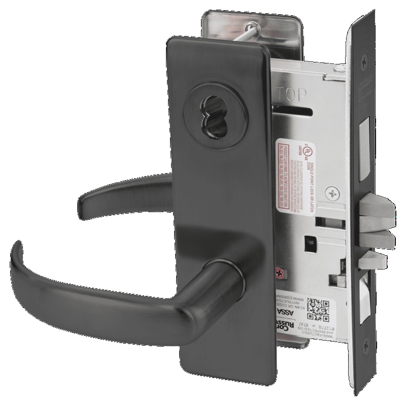 Picture of Corbin Russwin ML2067 PSM Apartment or Dormitory Mortise Lock, PS Lever, M Escutcheon