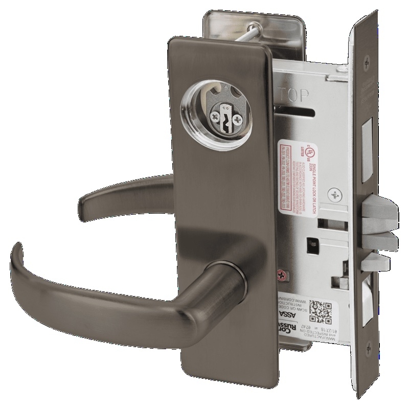Picture of Corbin Russwin ML2067 PSM Apartment or Dormitory Mortise Lock, PS Lever, M Escutcheon