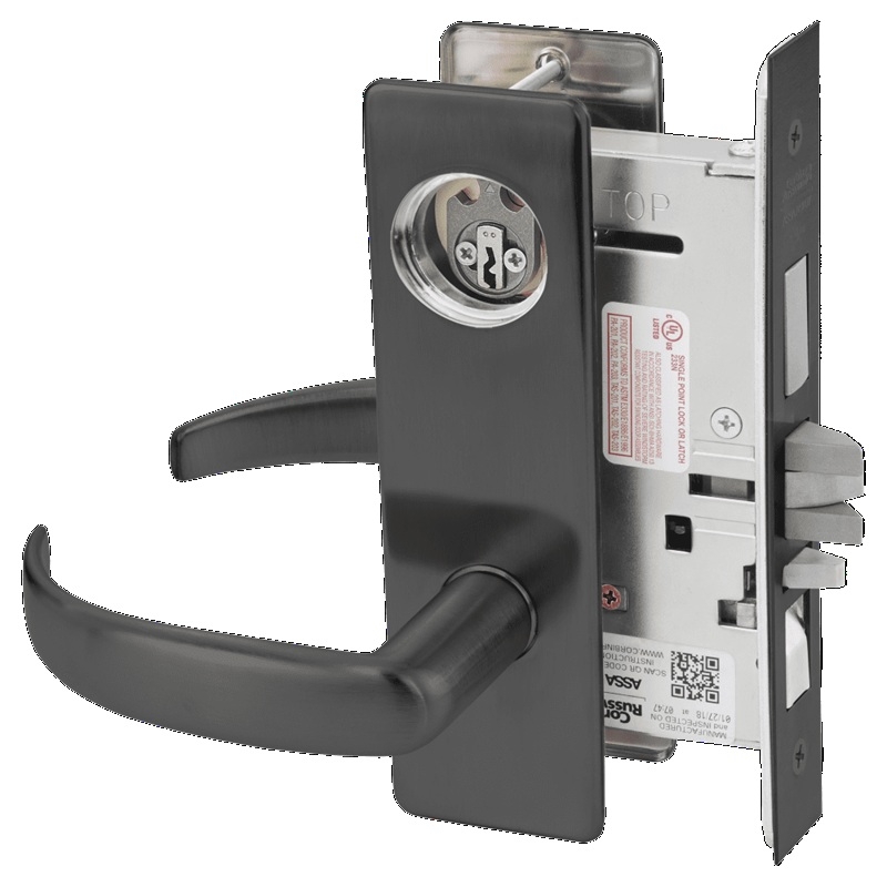 Picture of Corbin Russwin ML2067 PSM Apartment or Dormitory Mortise Lock, PS Lever, M Escutcheon