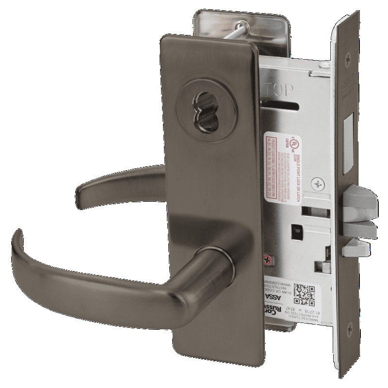 Picture of Corbin Russwin ML2072 PSM Classroom Intruder Mortise Lock, PS Lever, M Escutcheon
