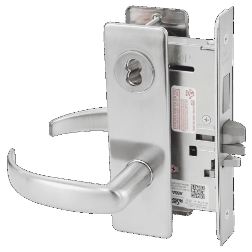 Picture of Corbin Russwin ML2072 PSM Classroom Intruder Mortise Lock, PS Lever, M Escutcheon