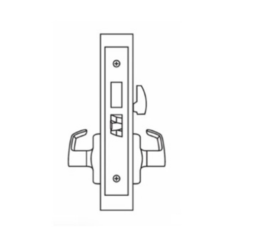 Picture of Corbin Russwin ML2020 PSN Privacy, Bedroom or Bathroom Mortise Lock, PS Lever, N Escutcheon