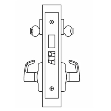 Picture of Corbin Russwin ML2022 PSN Store Door Mortise Lock, PS Lever, N Escutcheon