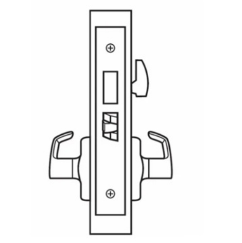 Picture of Corbin Russwin ML2030 PSN Privacy, Bedroom or Bathroom Mortise Lock, PS Lever, N Escutcheon