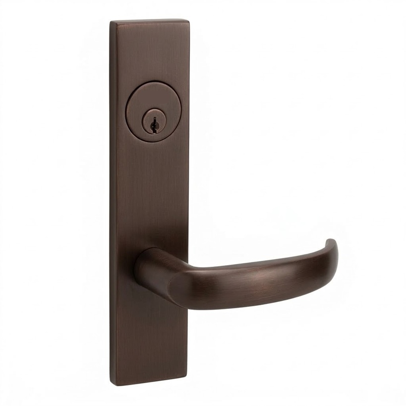 Picture of Corbin Russwin ML2048 PSR Entrance or Apartment Mortise Lock, PS Lever, R Escutcheon
