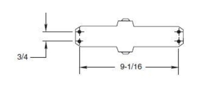 Picture of Norton Rixson J1601 Top Jamb Mount, Deep Reveal Closer