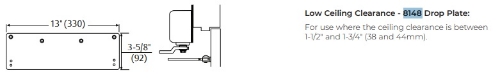 Picture of Norton Rixson 8148 Door Closer Drop Plate for 8301/8501 Series