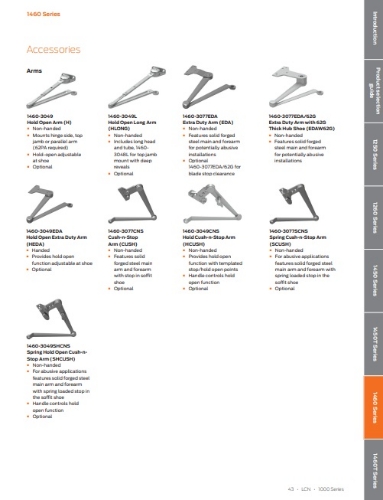 Picture of LCN 1460-3049 Hold Open Arm