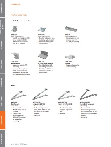 Picture of LCN 1460-3077 Regular Arm Assembly