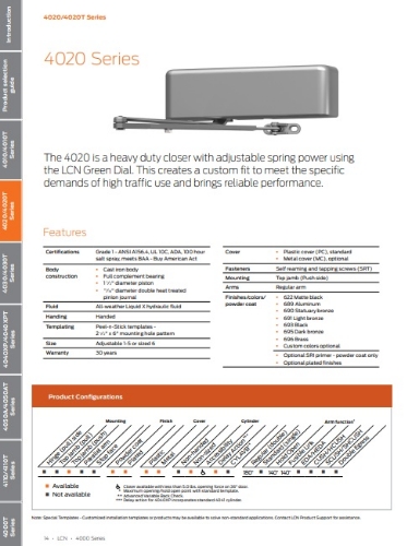 Picture of LCN 4020-18 Drop Plate