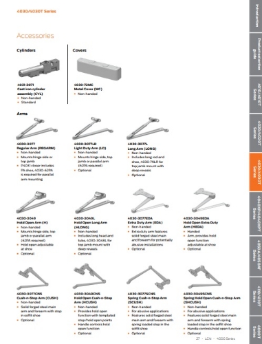 Picture of LCN 4030-3049EDA Hold-Open EDA Arm