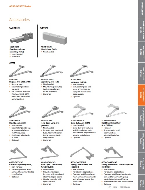 Picture of LCN 4030-3077CNS Cush-n-Stop Arm