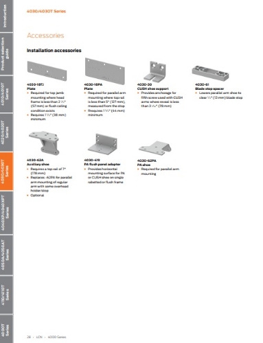 Picture of LCN 4030-62PA Parallel Arm Shoe