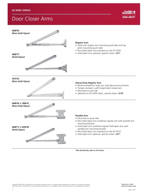 Picture of 689F04 Heavy Duty Backstop Parallel Arm w/ H.O. (A5) DC3000, DC6000