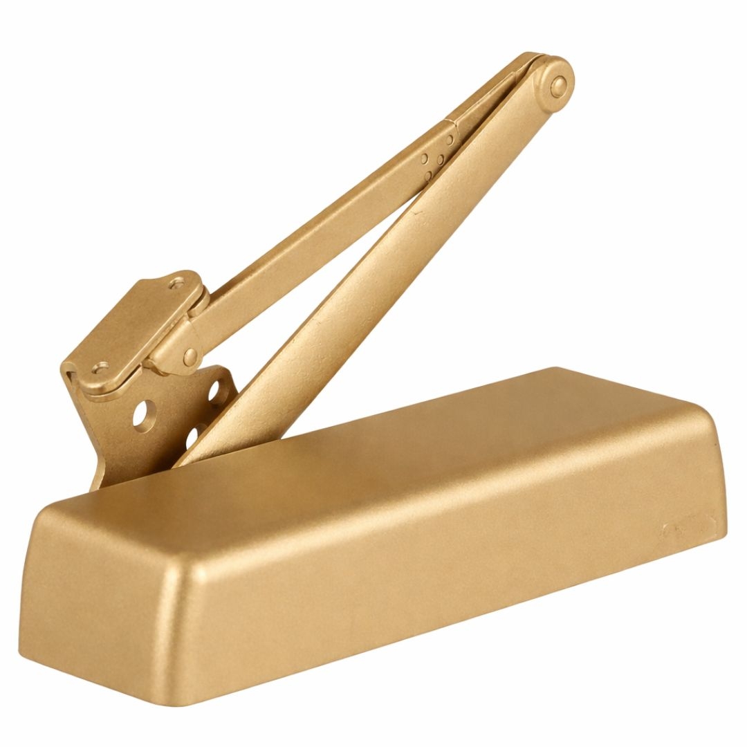Picture of Stanley QDC115 R Grade 1 Extra Heavy Duty Door Closer - Fully Adjustable - Cast Iron Body - Extra Duty Arm - Full Sized Rounded  Plastic Cover