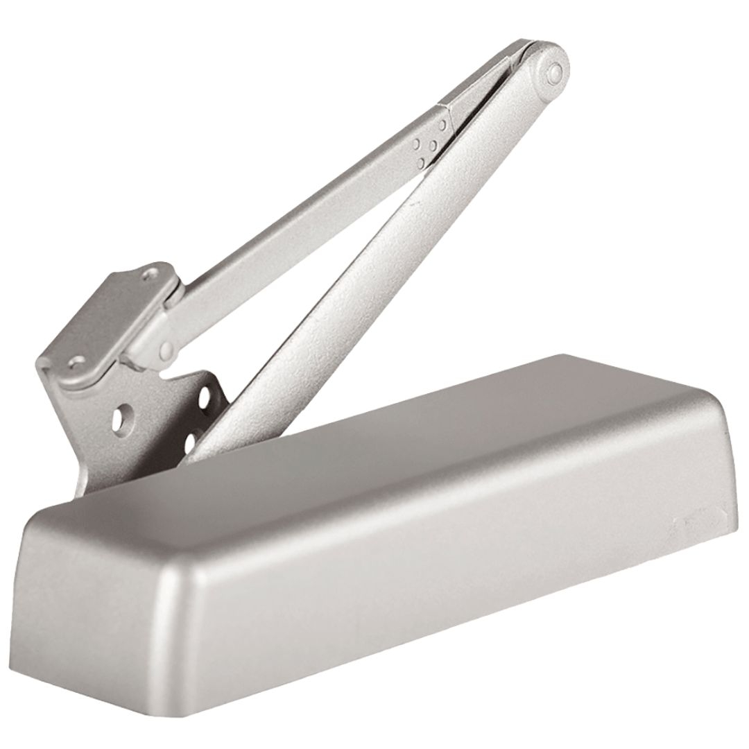 Picture of Stanley QDC117 R Grade 1 Extra Heavy Duty Door Closer - Fully Adjustable - Cast Iron Body - Extra Duty Arm with Stop - Full Sized Rounded  Plastic Cover