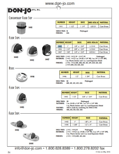 Picture of Don-Jo 1440-626 Floor Stops