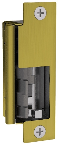 Picture of HES 8500-606 Fail Safe/Fail Secure, Body Only, 12/24VDC Electric Strike, Satin Brass Finish