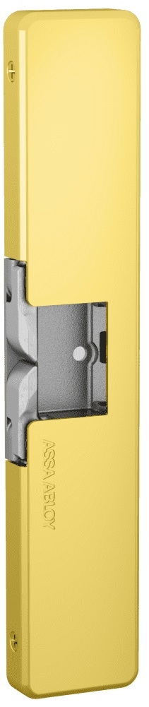 Picture of HES 9500-606 Fail Safe/Fail Secure, Complete 12/24VDC Electric Strike, Surface Mounted, 3/4" Thickness, Fire Rated, Satin Brass