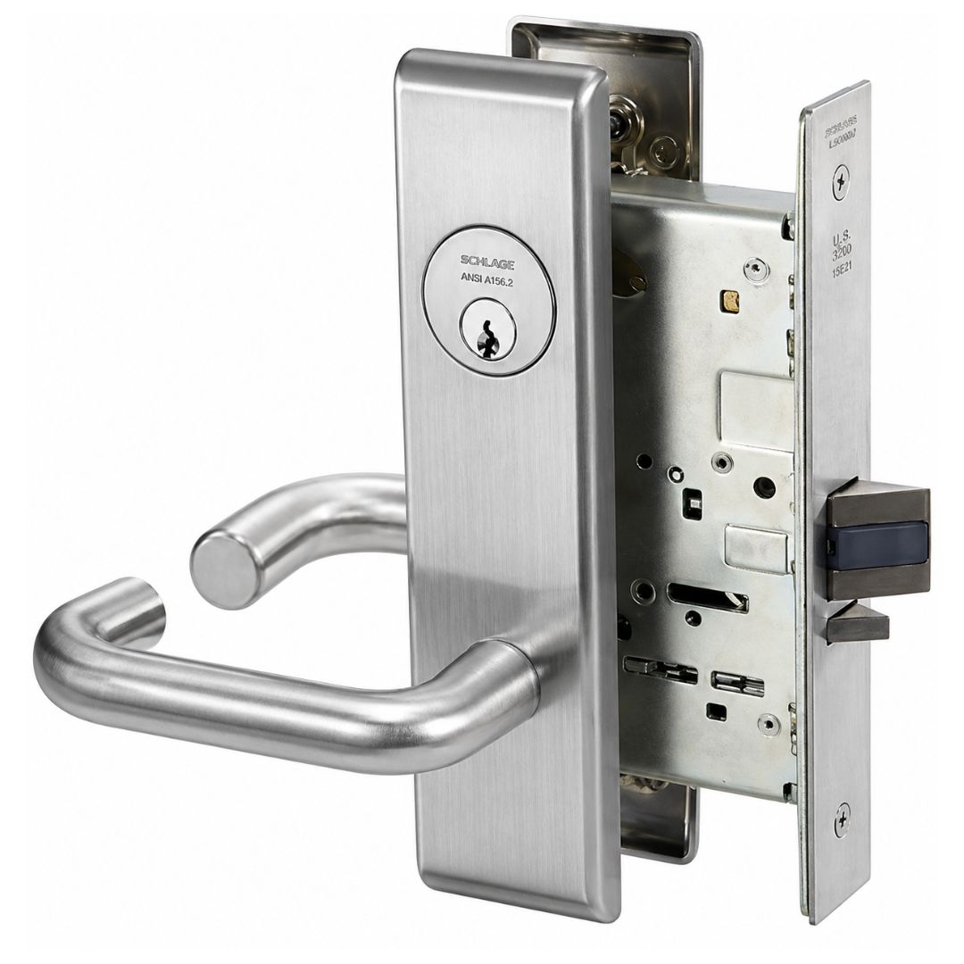 Picture of Accentra (Yale) CRCN8805FL Mortise Storeroom Lever Lock, Carmel Lever