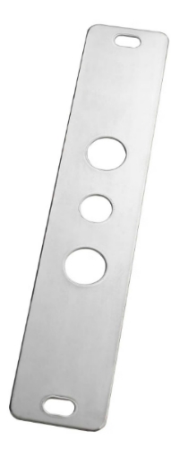 Picture of HES 9000-108 630 Spacer Plate, For use with 9500/9600 Series Strikes, 1/8" Shim Plate, Satin Stainless Steel - Pack of 4