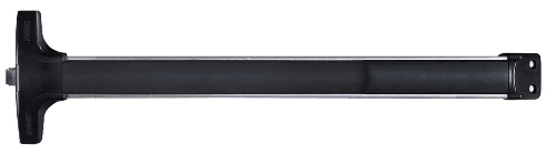 Picture of Detex V4001P LD 628 99 48, Rim Panic Exit Device Less Dogging - With Cover Plate - Aluminum - 99 Surface Strike - 48 In. Device