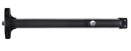 Picture of Detex V4003P CD 99, Rim Panic Exit Device Cylinder Dogging - with Night Latch Trim - 99 Surface Strike - No Alarm