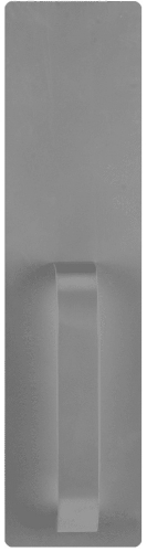 Picture of Detex 02A 689 A Straight Pull Trim with Blank Escutcheon, for Value Series Devices, Aluminum Painted