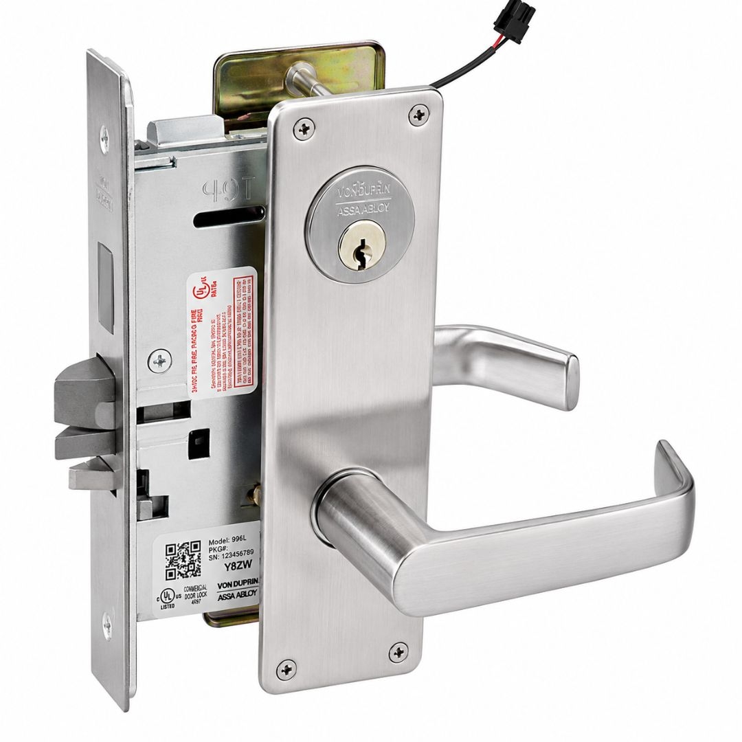 Picture of Corbin Russwin ML20914 NSN SAF Electrically Controlled Mortise Lock - Single Cylinder - Fail Safe - NSN Lever