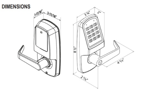 Picture of Cal-Royal CR8000 Heavy Duty Digital Keypad Door Lock
