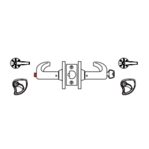 Picture of Sargent 10XG24 Grade 1 Entrance or Office Cylindrical Lock