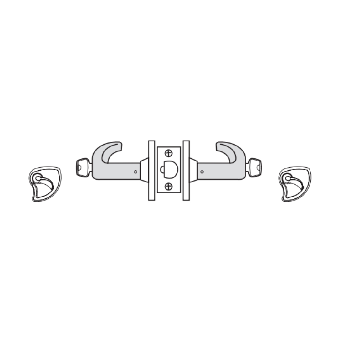 Picture of Sargent 10XG17 Grade 1 Utility, Asylum or Institutional Cylindrical Lock