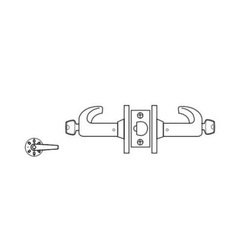 Picture of Sargent 10XG38 Grade 1 Classroom Security Intruder Cylindrical Lock