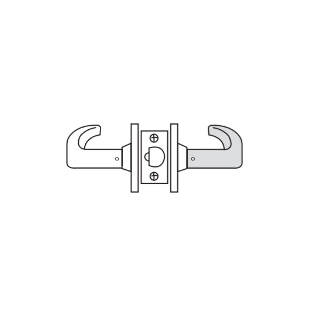 Picture of Sargent 10XG13 Grade 1 Exit Cylindrical Lock, Non-Keyed