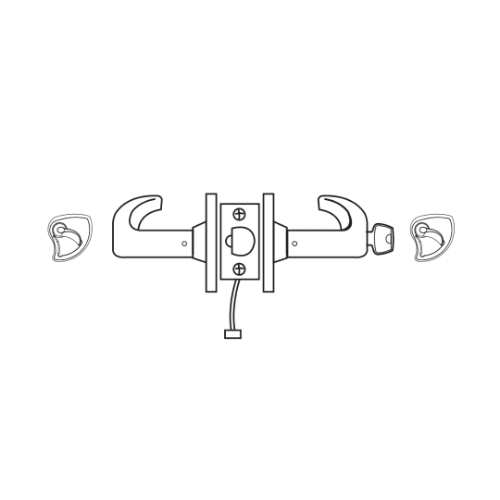 Picture of Sargent 10XG71 Grade 1 Electrified Lock, Cylindrical Lock - Fail Secure